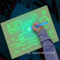 Prancheta de desenho fluorescente de arte A4 criativa apagável